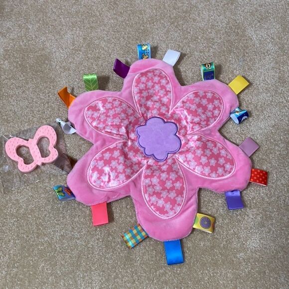 Flower Shaped Taggy and Butterfly Sensory Toys NEW - Picture 1 of 5